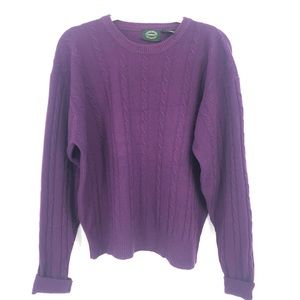Saddles Knit Vintage Purple Lambswool Oversized